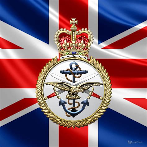 british armed forces emblem  flag digital art  serge averbukh