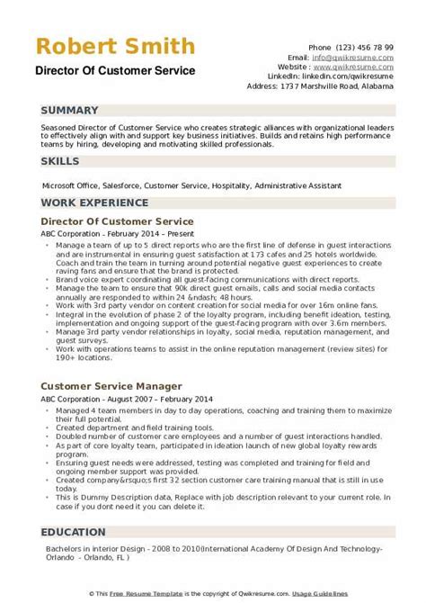 customer service resume skills summary tips wajo