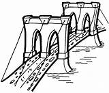 Puente Construcciones Bruecken Malvorlagen Monumentos Niños Stampare Lugares sketch template