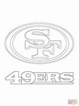 49ers Coloring Logo Francisco San Pages Drawing Giants Printable Football Color Drawings Supercoloring Super Bowl Kids Paintingvalley sketch template