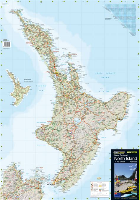 map  north island nz  distances  world map