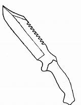 Knife Bowie Drawing Template Patterns Line Templates Printable Draw Stencil Designs Drawings Rambo Outline Knives Easy Dagger Steel Next Weapons sketch template
