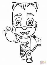 Coloring Catboy Pj Masks Pages Printable Drawing sketch template