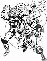 Thor Vengeurs Avengers sketch template