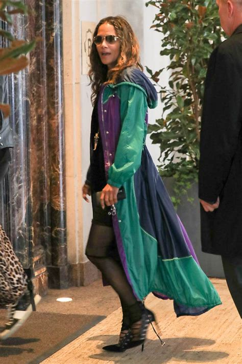 halle berry s pre met raincoat while out in nyc