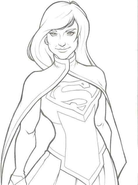 drawing   woman wearing  superman costume