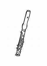 Piccolo Instrument Coloring Drawing Paintingvalley Pages Drawings sketch template