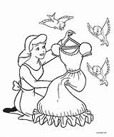 Cinderella Ausmalbilder Slipper Kids Birds Aschenputtel Malvorlagen Cool2bkids Inspirational sketch template