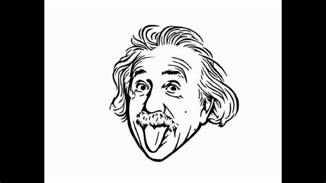 draw albert einstein face pencil drawing step  step youtube
