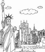 Skyscraper Coloring York Kids Pages sketch template
