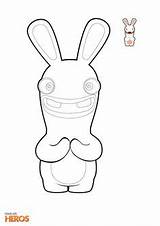 Rabbids Lapin Lapins Cretins Coloriages Journaling Sheets sketch template