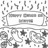 Mayo Cinco Coloring Pages Happy Color sketch template