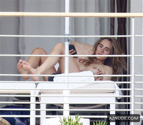 Suki Waterhouse Topless While Sunbathing On Her Holiday In