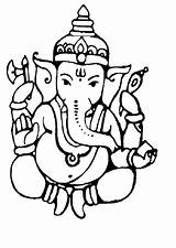 Ganesh Ganesha Ganpati sketch template