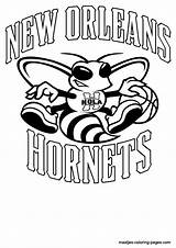 Hornets Coloring Pages Nba Orleans Logo Spongebob Angry Birds Basketball Print Browser Window Library Maatjes Coloringhome sketch template