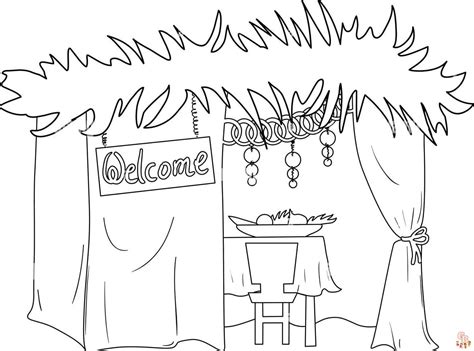 printable sukkot coloring pages   kids  adults
