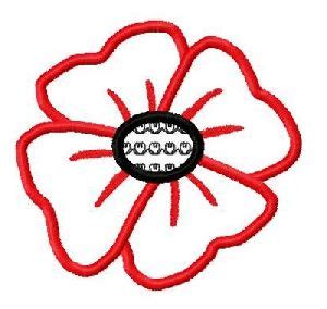poppy flower applique embroidery design  images embroidery