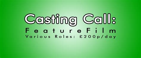 Casting Call Uk Feature Film Aimee Spinks