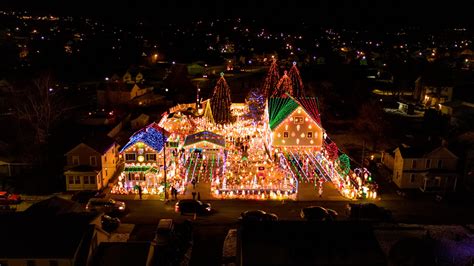christmas displays  lackawanna county pa access aerial