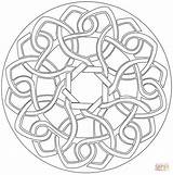 Mandala Celtic Coloring Knot Pages Mandalas Printable Drawing Categories sketch template