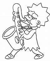 Coloring Lisa Simpson Simpsons Pages Print Colouring Color Topcoloringpages Printable Getcolorings sketch template