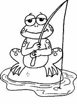 Anfibi Colorat Fisa Broscuta Frog Broasca Fishing Frogs Desene Gadgets sketch template