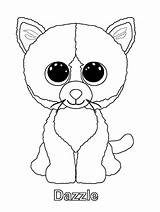 Beanie Boo Coloring Pages Dazzle Printable sketch template