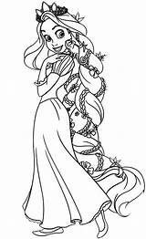 Tangled Rapunzel Draw Pagefull sketch template