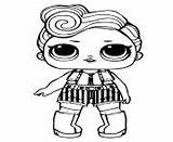Doll Lol Coloring Pages Printable Dawn Qt Funky Bluc Opposites Wave Series sketch template