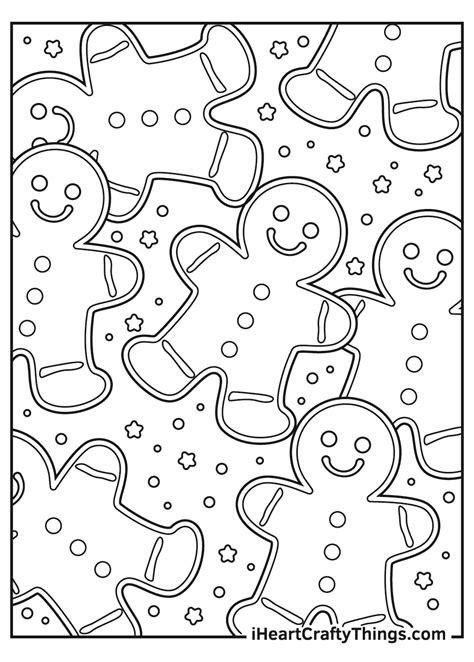 christmas gingerbread coloring pages updated