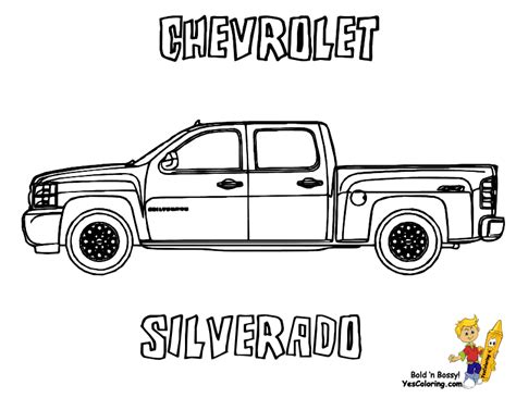 chevrolet silveradotruckcoloringatcoloring pages book  kids