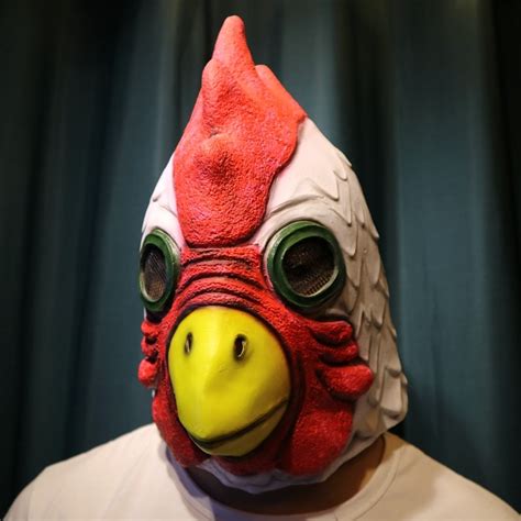 2018 new hotline miami cock mask full head cosplay mask for halloween