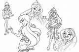 Winx Coloring Pages Believix sketch template