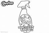 Coloring Pages Squeaky Shopkins Clean Printable Kids sketch template