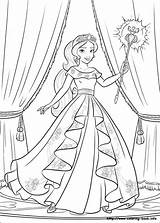 Elena Coloring Avalor Pages Staff Her Print Printable sketch template