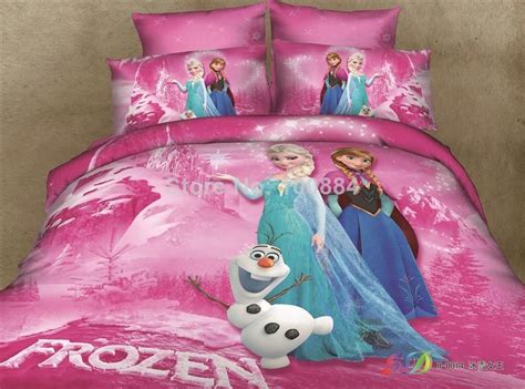 3d Cartoon Frozen Bedding Princess Elsa And Anna Olaf