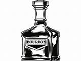 Bourbon Bottle Alcohol Liquor Drink Clipart Svg Glass Vector Bar Cricut Vintage Bartender Cocktail Cut Zoom Pinch Drinking Eps Cutting sketch template