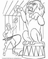 Coloring Animal Circus Pages Animals sketch template