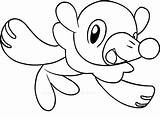 Coloring Popplio Pages Litten Nose Pokemon Swimming Color Printable Promising Categories Getcolorings Getdrawings sketch template