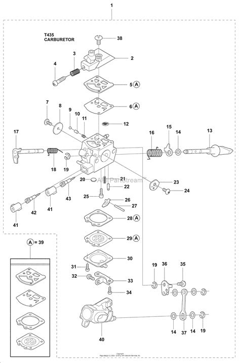 husqvarna     parts diagram  carb parts