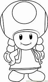 Toadette Coloring Mario Pages Super Toad Bros Colouring Printable Color Kids Coloringpages101 Choose Board Drawings sketch template