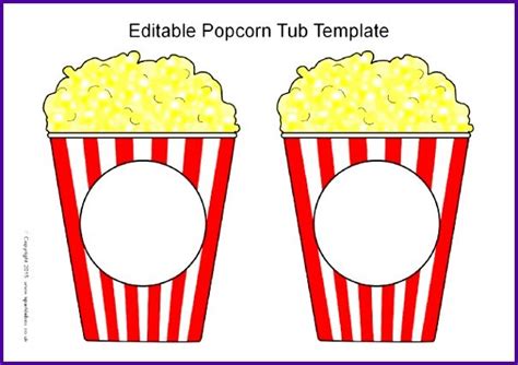 printable popcorn box template   printable popcorn words template