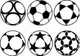 Bolas Futebol Bola Colorir Football Copa Imprimir Preto Ballons Diferentes Estilos Coloringcity Escolinha sketch template