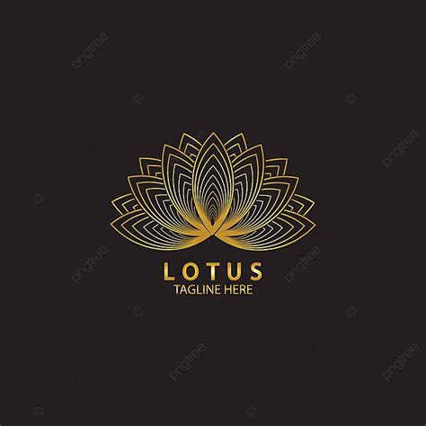 logotipo de loto dorado  spa de belleza ecologica  empresas