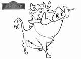 Lion Guard Coloring Pages Pumbaa Pumba Kids Printable Coloring4free Film Tv Color Print sketch template