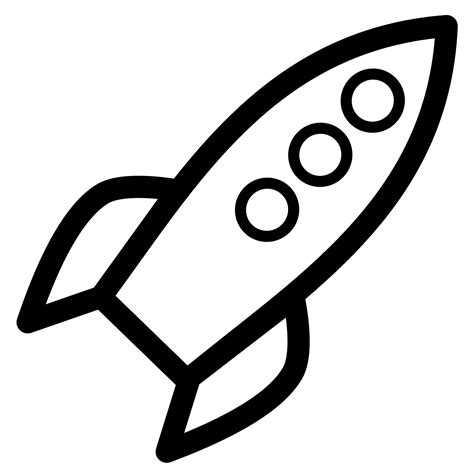 rocket ship coloring page clipart