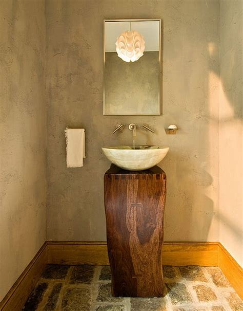 small bathroom vanities  vessel sinks  create cool  stylish vibes   tiny bath