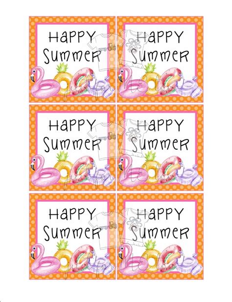 summer gift tags printable printable word searches
