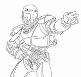 Clone Trooper Wars Commando Cody Commander Fierce Jedi sketch template