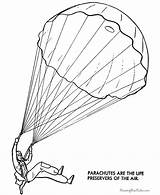 Parachute Paratrooper Raisingourkids Designlooter Develop Recognition Skills Coloringhome sketch template